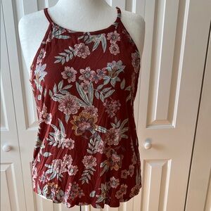 Maurices Rust Floral Tank/cami XXL